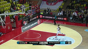 Pamatykite: audringai rungtynes pradėjęs &bdquo;Rytas&ldquo; pabaigoje palūžo prie&scaron; &bdquo;Monaco&ldquo;