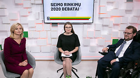 15min Seimo rinkimų debatai: J.Džiugelis prieš R.Tamašunienę