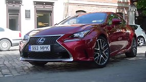 Raudona vyšnia ant torto Kauno gatvėse: naujas „Lexus RC200t“