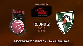 Eurolyga: „Brose Baskets“ – „Žalgiris“