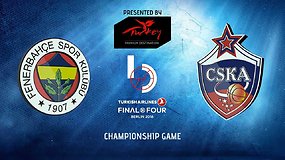 Eurolygos finalas: CSKA – „Fenerbahče“