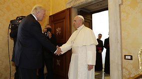 Donaldas Trumpas susitiko su popiežiumi Pranciškumi