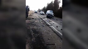 Nufilmuoti avarijos &Scaron;ilalės rajone padariniai