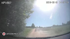 Klaipėdos pareigūnų nufilmuotos neblaivaus BMW vairuotojo gaudynės