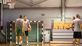 Robertas Javtokas rytinėje treniruotėje