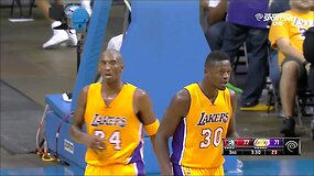 Įspūdinga &bdquo;Lakers&ldquo; ataka: Julius Randle'as ir Kobe Bryantas