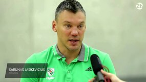 &Scaron;arūnas Jasikevičius ir Paulius Jankūnas apie startą Eurolygoje