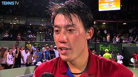 Kei Nishikorio komentaras po pergalės Majamio pusfinalyje
