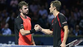 &bdquo;Swiss Indoors Basel&ldquo; antradienio apžvalga