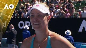 Angelique Kerber po pergalės prie&scaron; Kristyną Pli&scaron;kovą