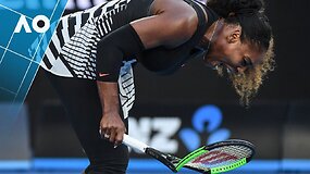 Serena Williams AO finale sudaužė rakete