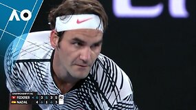 Pergalingas Rogerio Federerio ta&scaron;kas AO finale
