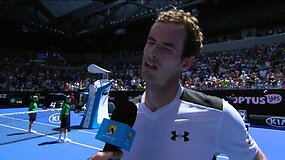 Australian Open 2016: Andy Murray interviu po pirmojo etapo dvikovos