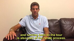 Juano Martino del Potro žinutė gerbėjams