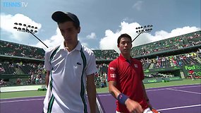 Miami Open: Šeštadienio vyrų apžvalga