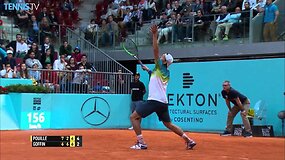 Madridas 2016: Puikios akimirkos i&scaron; Davido Goffino ir Lucaso Pouille mačo