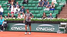 Roland Garros 2016: Gražus Dominico Thiemo ta&scaron;kas prie&scaron; Alexanderį Zverevą
