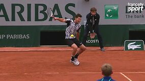 Roland Garros 2016: Gražus Dominico Thiemo ta&scaron;kas prie&scaron; Davidą Goffiną