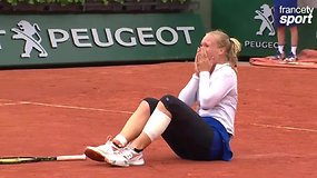 Roland Garros 2016: Pergalingas Kiki Bertens taškas ketvirtfinalyje