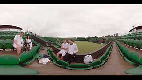 Vimbldonas 360 laipsnių kampu kartu su broliais Bryanais