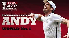 Andy Murray &ndash; nauja pirmoji pasaulio raketė
