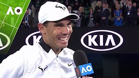 Rafaelio Nadalio interviu po pergalės &bdquo;Australian Open&ldquo; ketvirtfinalyje