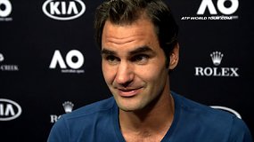 Rogeris Federeris yra patenkintas savo pasirodymu Melburne