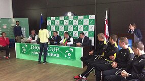 Daviso taurė: Lietuvos ir Gruzijos dvikovos burtų traukimo ceremonija