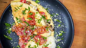 Ko reikia tobulam omletui?