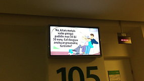 Vyriausybės reklama poliklinikoje