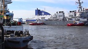 Į Klaipėdą atplaukė Rusijos persekiotas amerikiečių karo laivas