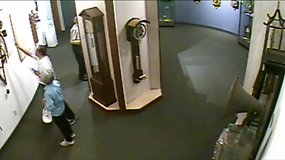 Įraše užfiksuota, kaip muziejaus lankytojai sudaužo senovinį laikrodį