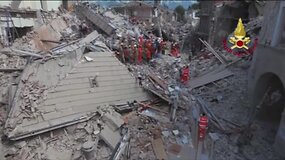 Vaizdai i&scaron; oro atskleidžia žemės drebėjimo Italijoje padarinius