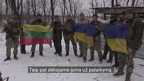 Ukrainos kariai sveikina Lietuvą Vasario 16-osios proga