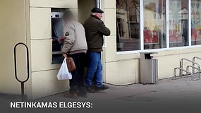 Eksperimentas: kokias klaidas daro gyventojai, grynindami pinigus gatvėse įrengtuose bankomatuose?