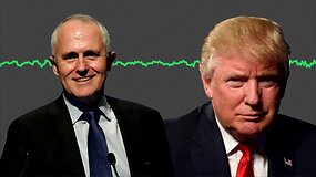 Nutekintame įra&scaron;e Australijos ministras pirmininkas &scaron;aiposi i&scaron; Donaldo Trumpo