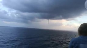 Karina Krysko iš kruizinio laivo nufilmavo tornadą