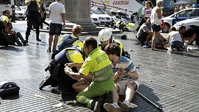 Teroro išpuolis Ispanijoje: įvykių seka ir vaizdai