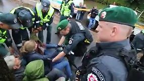 Protestuotojus Kaune išvaikė policija