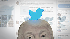 Donaldas Trumpas – tviterio prezidentas: svarbiausi pirmųjų metų įrašai