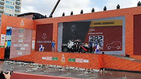 E.Juškauskas ir A.Paliukėnas pirmą kartą pasirodė ant Dakaro podiumo