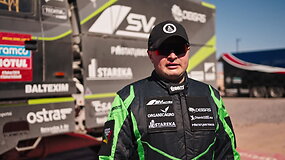 Atnaujintą sunkvežimį Saudo Arabijoje i&scaron;bandžiusi &bdquo;SV Technika Racing&ldquo; trijulė nusiteikusi pozityviai