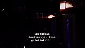 Sprogimas Lentvaryje