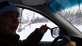 „Nissan Navara“ bandymai Laplandijoje
