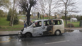 Krekenavoje sudegė „Citroen Jumpy“