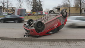 „Audi“ ir „Toyota“ avarija Panevėžyje