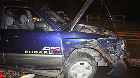 „Subaru“ avarija Panevėžyje
