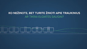 Ko nežinote apie traukinius: ar tikrai elgiatės saugiai?