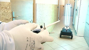 Susipažinkite: Lietuvoje sukurtas dezinfekcinis robotas, kuris padės kovoje su Covid-19 virusu