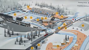 Žiūrovų eilės į biatlono stadioną
